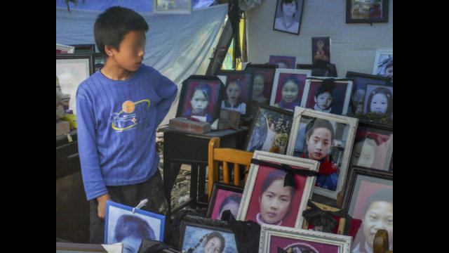 2008年汶川大地震罹難兒童照片（阿波羅網林億）