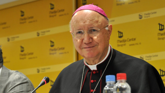 天主教大主教克勞迪奧·瑪利亞·切利（Claudio Maria Celli）（Medija centar Beograd - CC BY-SA 3.0）