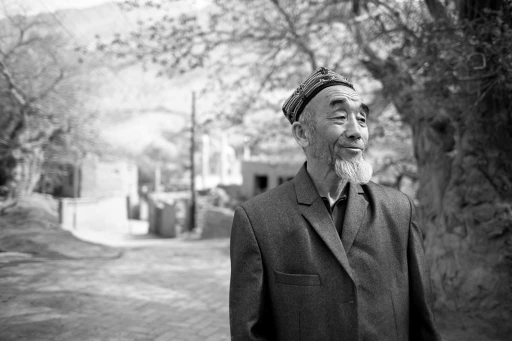 吐魯番附近村莊裡的一位維吾爾老者© Maxime Crozet