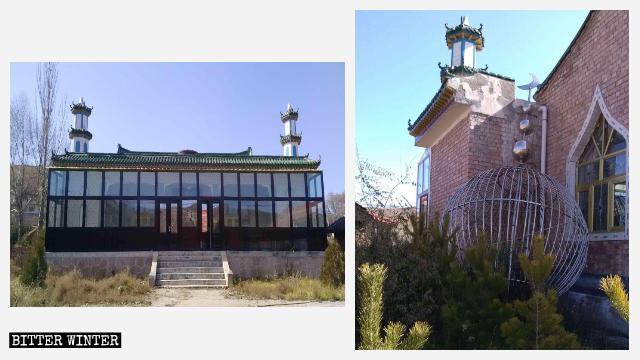 古城鎮洋坊清真寺拆除的月牙標識 古城鎮洋坊清真寺拆除的月牙標識