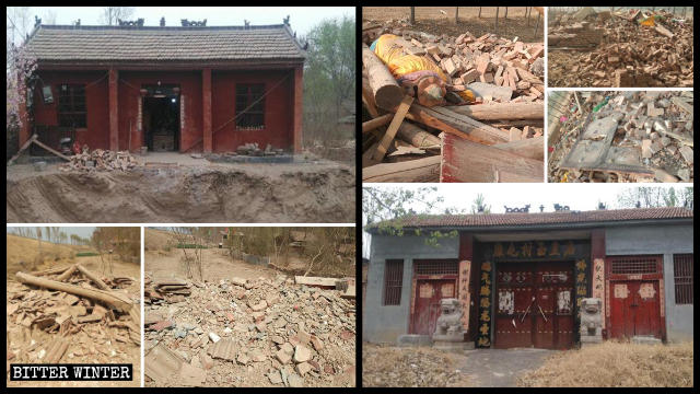 菏澤市兩座被拆的廟宇