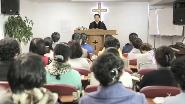 韓籍牧師正在講道（網絡圖片）