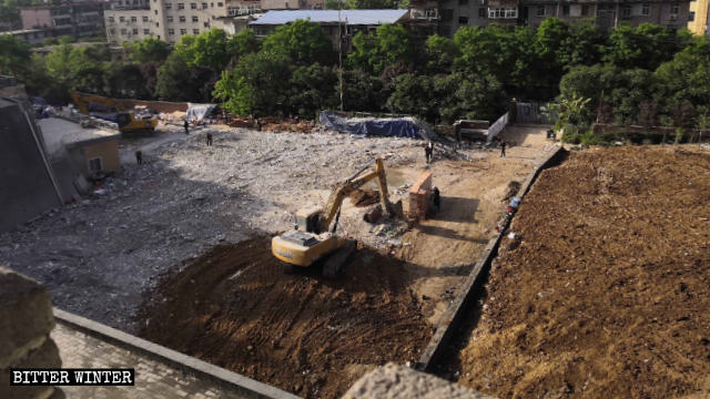 勝利路教堂被拆毀夷為平地 勝利路教堂被拆毀夷為平地