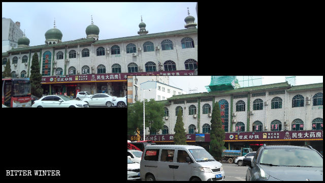 瀍河區民族賓館的圓形穹頂被強拆 瀍河區民族賓館的圓形穹頂被強拆