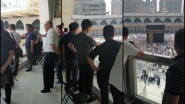 更多新流出的照片显示非穆斯林中国游客在麦加游览