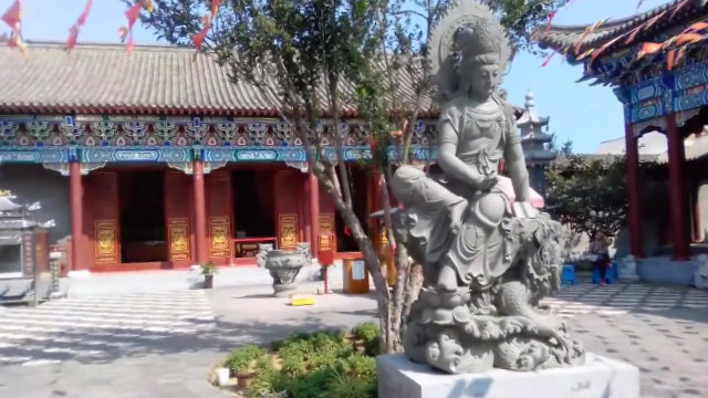 被拆毀前的隆福禪院一角(知情人提供)