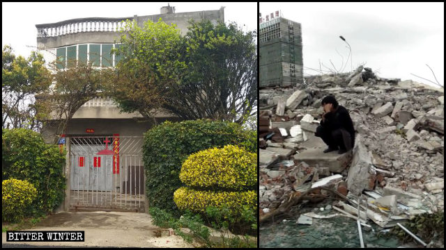 11月26日，蔡和生的家被拆成廢墟