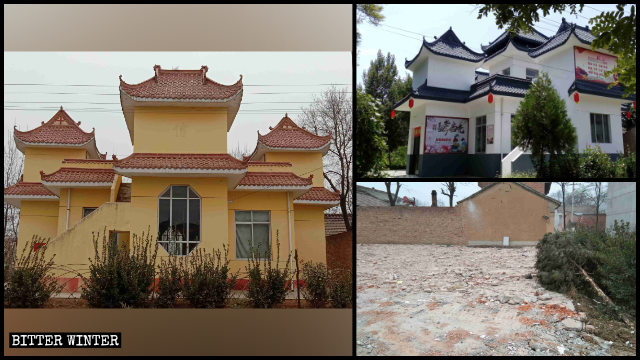 去年12月，陕西省雒家庄天主教堂被强拆
