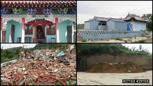 延川縣的兩處寺廟被拆