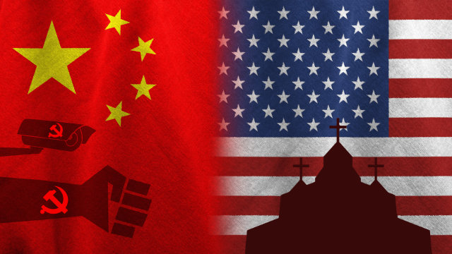 中國打擊涉美教會(合成圖)