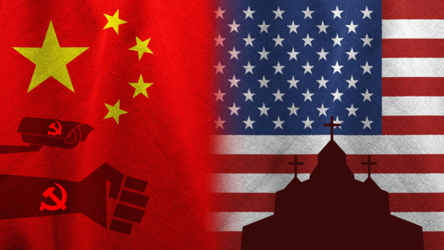 中國打擊涉美教會（合成圖）