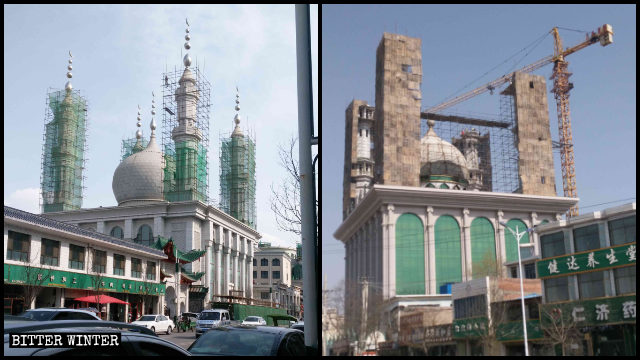 整改中的清真鐵家寺和柏家莊清真寺