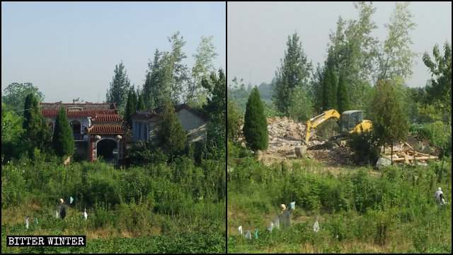毛莊寺廟被拆